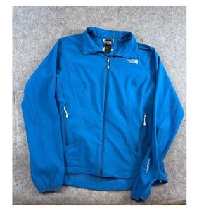 The North Face Apex Bionic Jacket Womens Small Blue Softshell Full Zip Outdoor